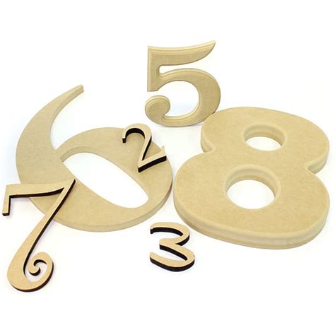 Wood Numbers - Indoor Wall Number Signs | Woodland Mfg