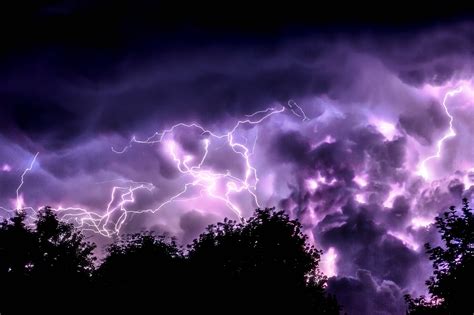 Dark Clouds With Lightning Wallpaper