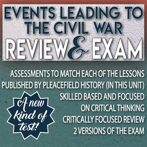 Sectionalism and Events Leading to Civil War Review and Test Critical Thinking - Peacefield History