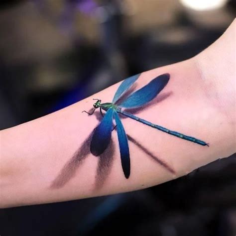 3D Dragonfly Tattoo Idea | Dragonfly tattoo design, Tattoos for women ...