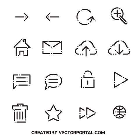 Business and tech icons Royalty Free Stock SVG Vector and Clip Art