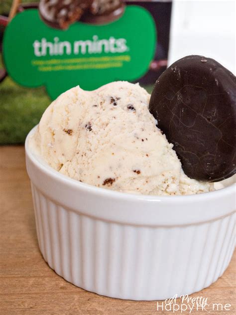 Homemade Girl Scout Cookie Thin Mint Ice Cream – A Pretty Happy Home