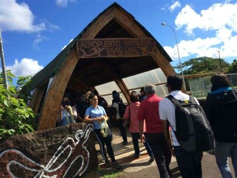 Mataveri, international airport, Eastern island. Mataveri Airport on Easter Island is the world ...