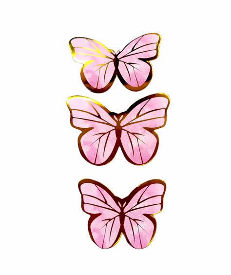 Pink Butterfly Cake Topper Printable - vrogue.co