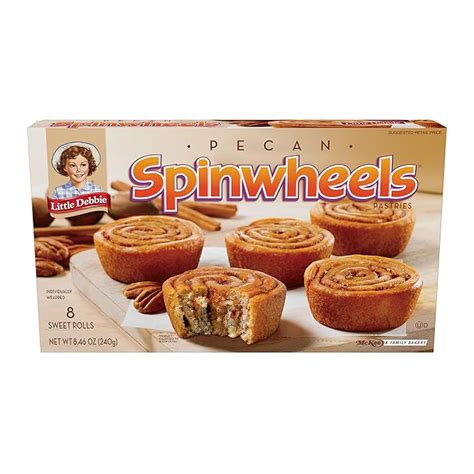 Amazon.com: Little Debbie Pecan Spinwheels (8 sweet rolls in 1 box) : Everything Else