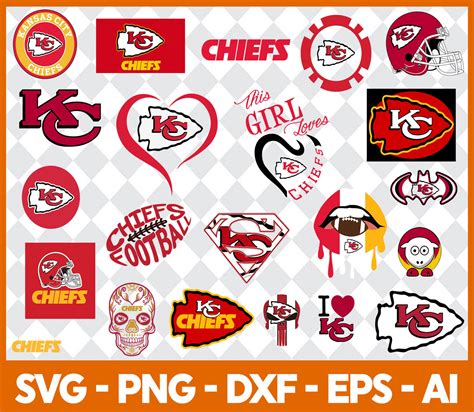 Kansas City Chiefs Svg Football Team Logo Svg, Football Svg, NCAA Svg ...