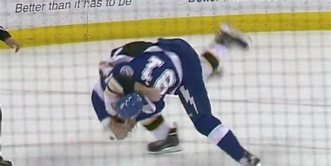 VIDEO: Steven Stamkos(?!) tackles Brad Marchand in just his second career NHL fight! | theScore ...