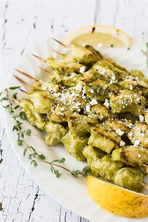 Lemon and Oregano Chicken Skewers - Whole Food Bellies