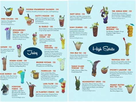 Super cool and classic tiki menus from a Tiki bar in California : r/Tiki