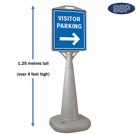 Parking Space Reserved Self Standing Car Park Sign