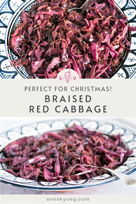 Easy Christmas red cabbage recipe - Sneaky Veg