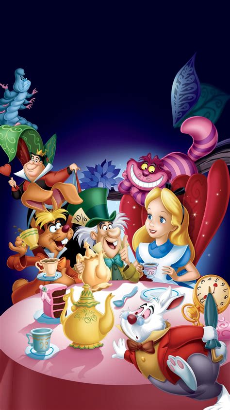 Alice in Wonderland (1951) Phone Wallpaper | Moviemania | Papel de parede da disney, Painéis de ...