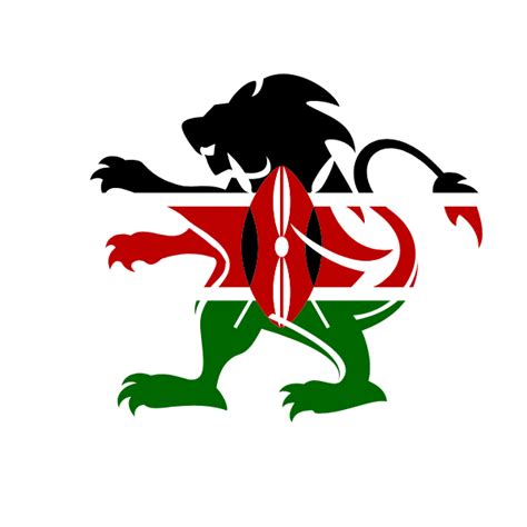 Kenya flag lion emblem | Free SVG