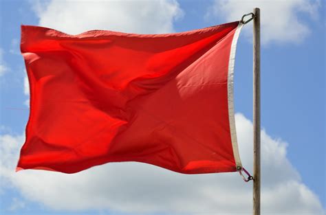 Red Warning Flag Free Stock Photo - Public Domain Pictures