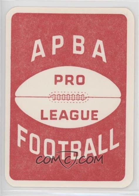 1983 APBA Football 1982 Season - [Base] #BOCR.1 - Bob Cryder