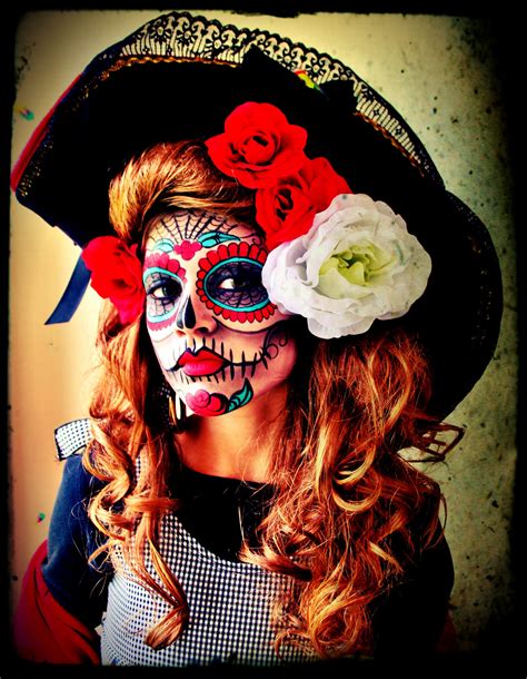 Handpainted Sugar Skull Face! La Catrina Umylia...my super SMART ...