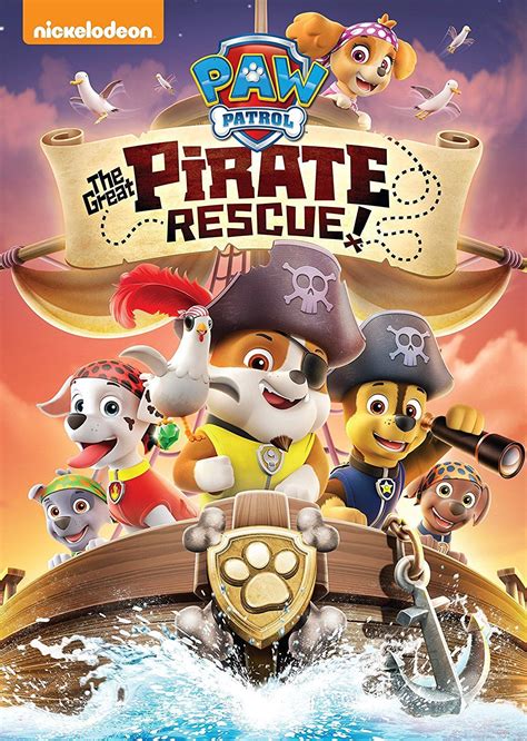 Paw Patrol The Great Pirate Rescue DVD | Paw patrol cartoon, Paw patrol, Paw patrol pups