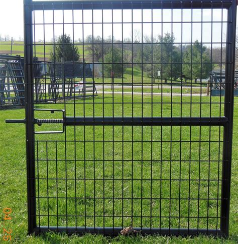 SHOP | 12 ft wide black powder coated mesh gate