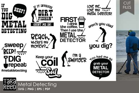 Metal Detecting Graphic by TaraReedDesigns · Creative Fabrica