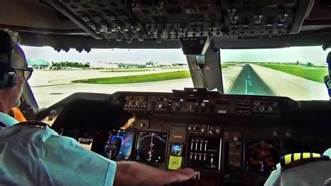 Boeing 747 Cockpit View - Take-Off from Miami Intl. (MIA) - YouTube