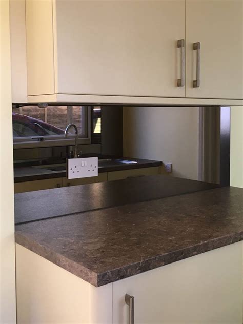 Bronze Mirror Kitchen Splashback UAGlass Norwich