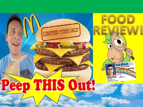 McDonald's® Triple Cheeseburger Review! Peep THIS Out! - YouTube