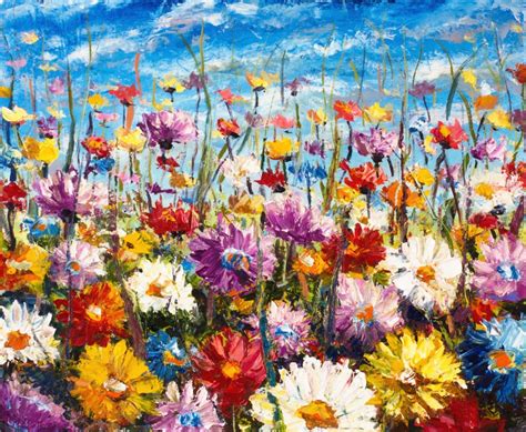 Spring Flowers Painting Art Photography Backdrop SH-775 – Dbackdropcouk