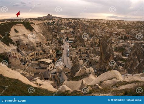 Landscape of Goreme Sunset View Point . Cappadocia. Nevsehir Province Stock Photo - Image of ...