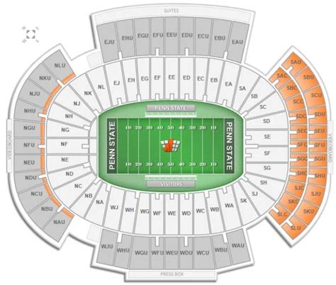 Beaver Stadium Seating Chart With Rows And Seat Numbers | Cabinets Matttroy