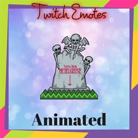 Beetlejuice Grave Animated Emotes, Twitch Emotes, Discord Emotes, Streamer Emotes, Creepy Emotes ...