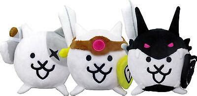 Nyanko Great War Neko Nyanko Daisenso The Battle Cats 3 sets plush doll ...