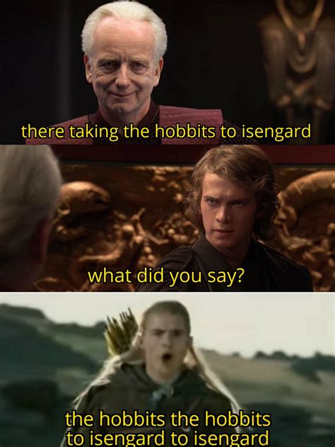 There taking the hobbits to isengard : r/lotrmemes