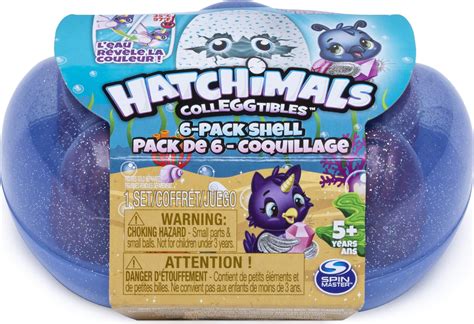 Hatchimals colleggtibles mermal magic 6 pack shell carrying case with season 5 colleggtibles for ...