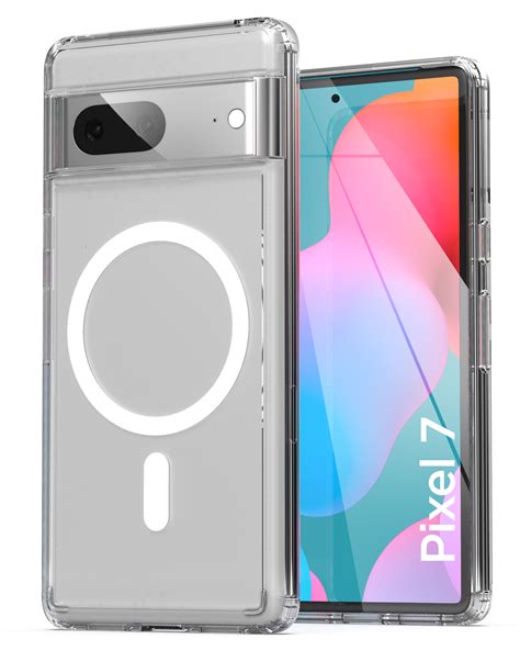 Google Pixel 7 Clear-Back Magnetic Case with Card Holder - Encased