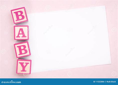 Blank Baby Announcement Royalty Free Stock Image - Image: 11532886