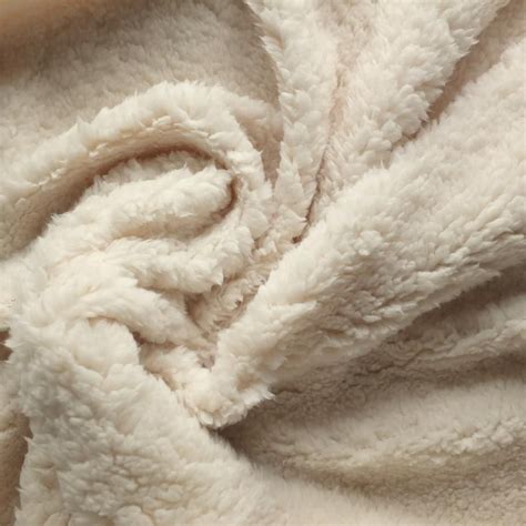 Sherpa Fleece Fabric - Cream | Fleece fabric, Texture photography, Fabric