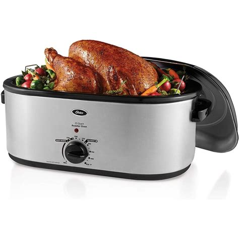 Oster Roaster Oven with Self-Basting Lid | 22 Qt, Stainless Steel - Walmart.com - Walmart.com