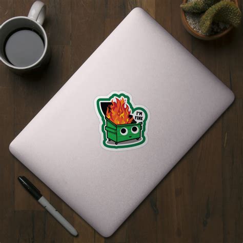 Cute Dumpster Fire - Dumpster Fire - Sticker | TeePublic