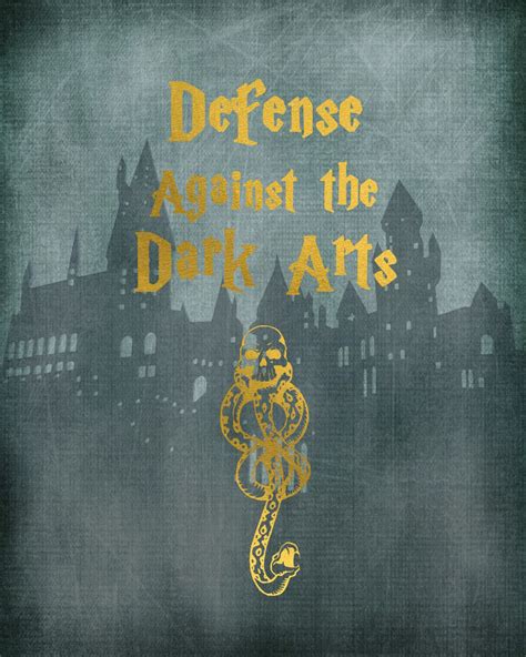 Harry Potter Defense Against The Dark Arts Print | Etsy