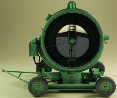 3d Model Of Military Searchlight