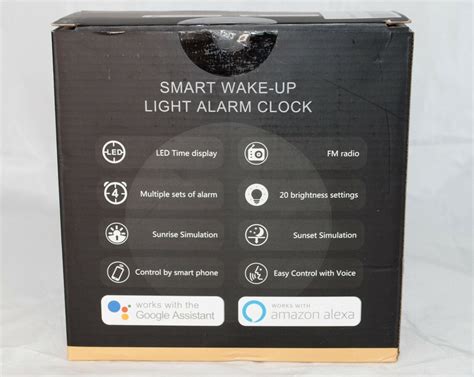 Smart Wake-up Light Alarm Clock New In Box | eBay