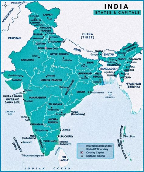 How Many States in India (India Map With States) - PDF Download