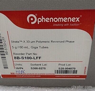 Phenomenex Strata-X 33 µm Polymeric Reversed Phase 5g /60 mL Giga Tubes ...