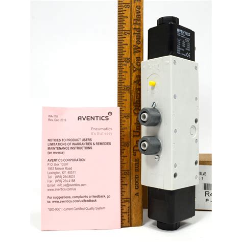 New AVENTICS 740 Series 5/4-DIRECTIONAL PNEUMATIC VALVE #R434001860 2 ...