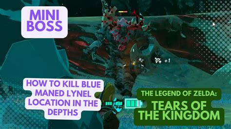 HOW TO KILL BLUE MANED LYNEL LOCATION IN THE DEPTHS ZELDA TOTK - YouTube