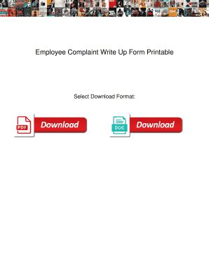 Employee Complaint Form Template Word | pdfFiller