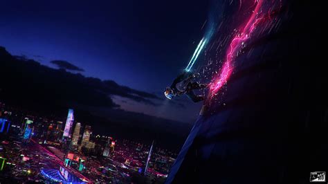 Anime Neon Wallpaper : Wallpaper : anime, landscape, neon, colorful 3840x2160 ... - We have 33 ...