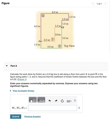 Solved e 1 of 1 Part A Calculate the work done by friction | Chegg.com