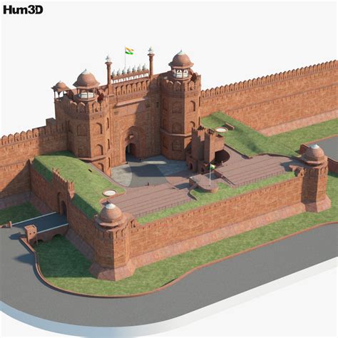 Red Fort 3D model - Architecture on Hum3D