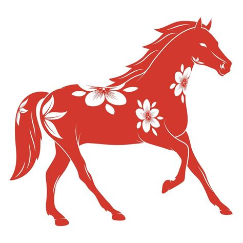 horse chinese zodiac animal 16927855 Vector Art at Vecteezy